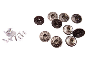 Guzik metalowy do spodni kurtki 17mm 10 sztuk