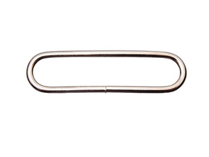 Ramka metalowa OWALNA 50 / 9 / 3 mm 10 szt NIKIEL