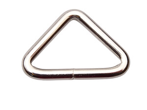 Ramka trójkąt metalowy 40 / 30 / 4 mm nikiel 1 sztuka
