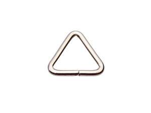 Ramka trójkąt metalowy 20 / 20 / 3 mm nikiel 1 sztuka