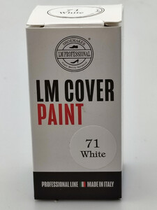Farba profesjonalna do butów skóry LM LUX cover paint 30 ml biała 71