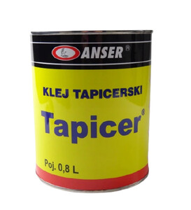 KLEJ tapicerski TAPICER 0,8 L gąbka tkanina filc